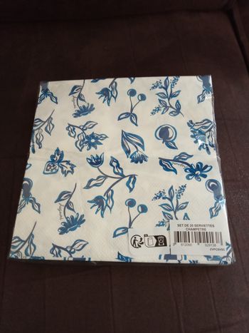 Lot de 20 Serviettes en papier "Champêtre" de chez Fragonard - Neuf