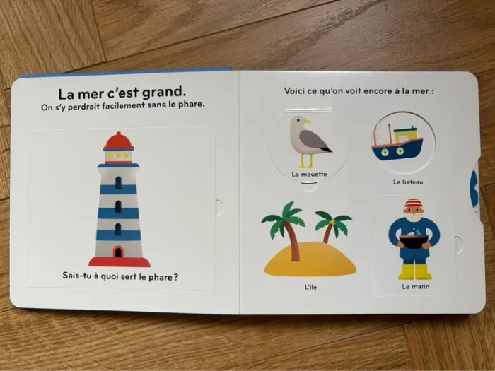 Livre imagier volets ouvrir enfant La mer Gallimard - photo numéro 7