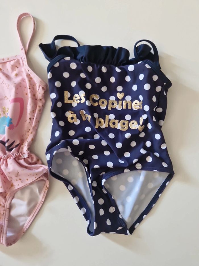 Lot maillots de bain 2 ans 1 pièce licorne les copines à la plage - photo numéro 4
