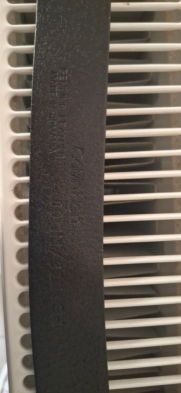 Ceinture CALVIN KLEIN Cuir Noir & Or - Taille 34 (XS) - photo numéro 8