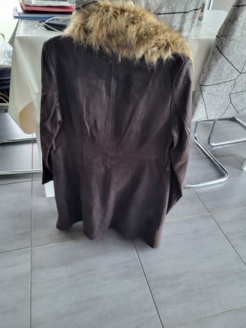 Longue veste en cuir