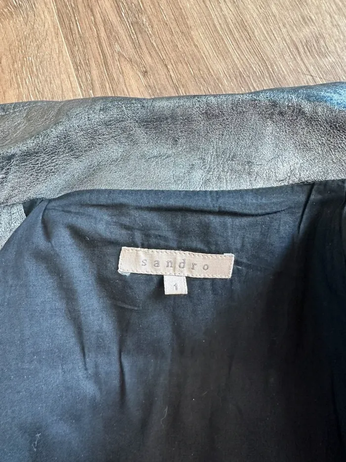 Perfecto Sandro argenté taille 36 - photo numéro 6