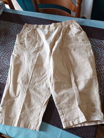 pantacourt femme taille 40 a 58