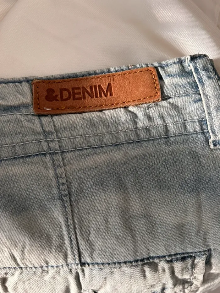 Bermuda short jean hm h&m denim poches Kort Pantaloncini di jeans Pantalones destroy corto hombre - photo numéro 7