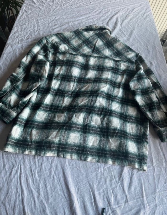 Veste à carreaux vert/blanc - photo numéro 2