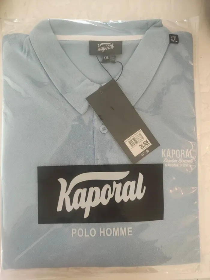 Polo homme Kaporal bleu clair XXL