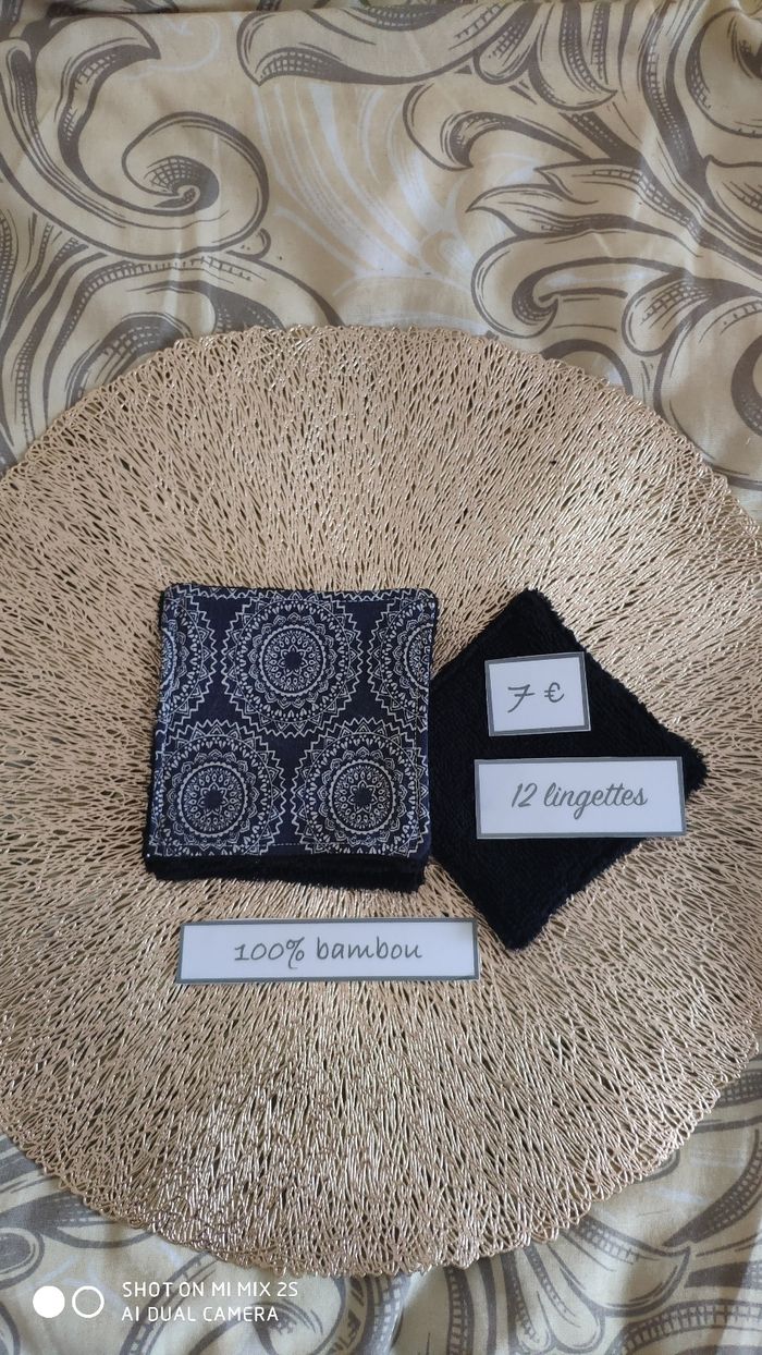 12 lingettes lavables neuf