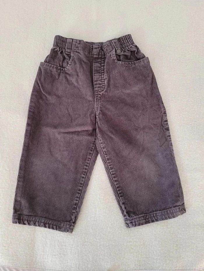 pantalon grain de blé en velours 18 mois