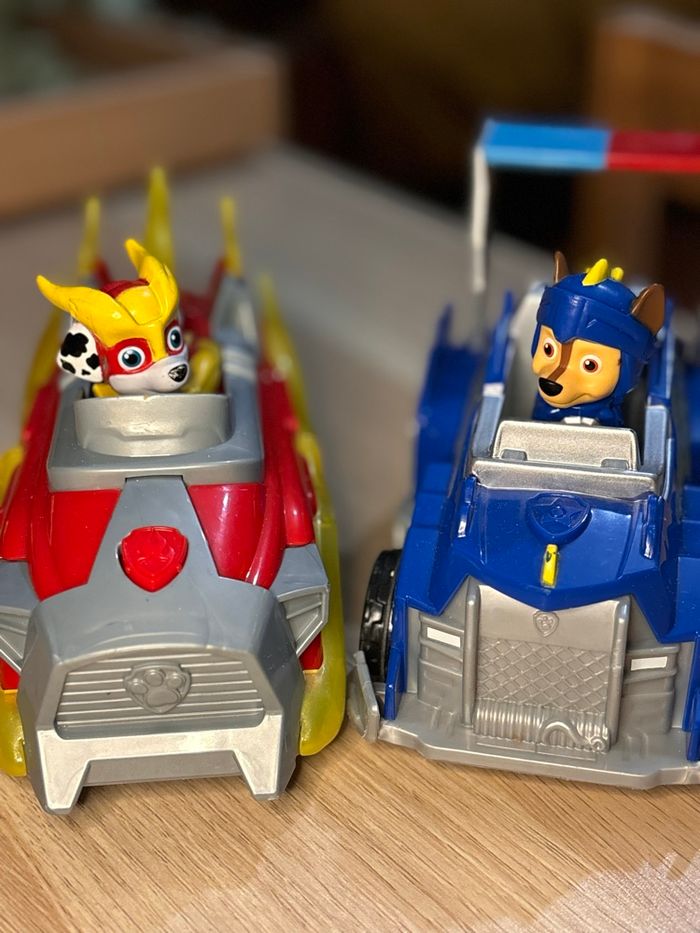 Lot 2 véhicules pat patrouille - figurines incluses - Chase et Marcus - mission spéciale - photo numéro 5