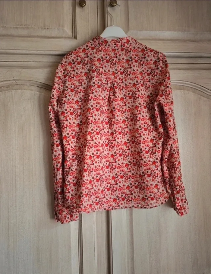 Chemise fleurie et colorée caroll taille 38 - photo numéro 5