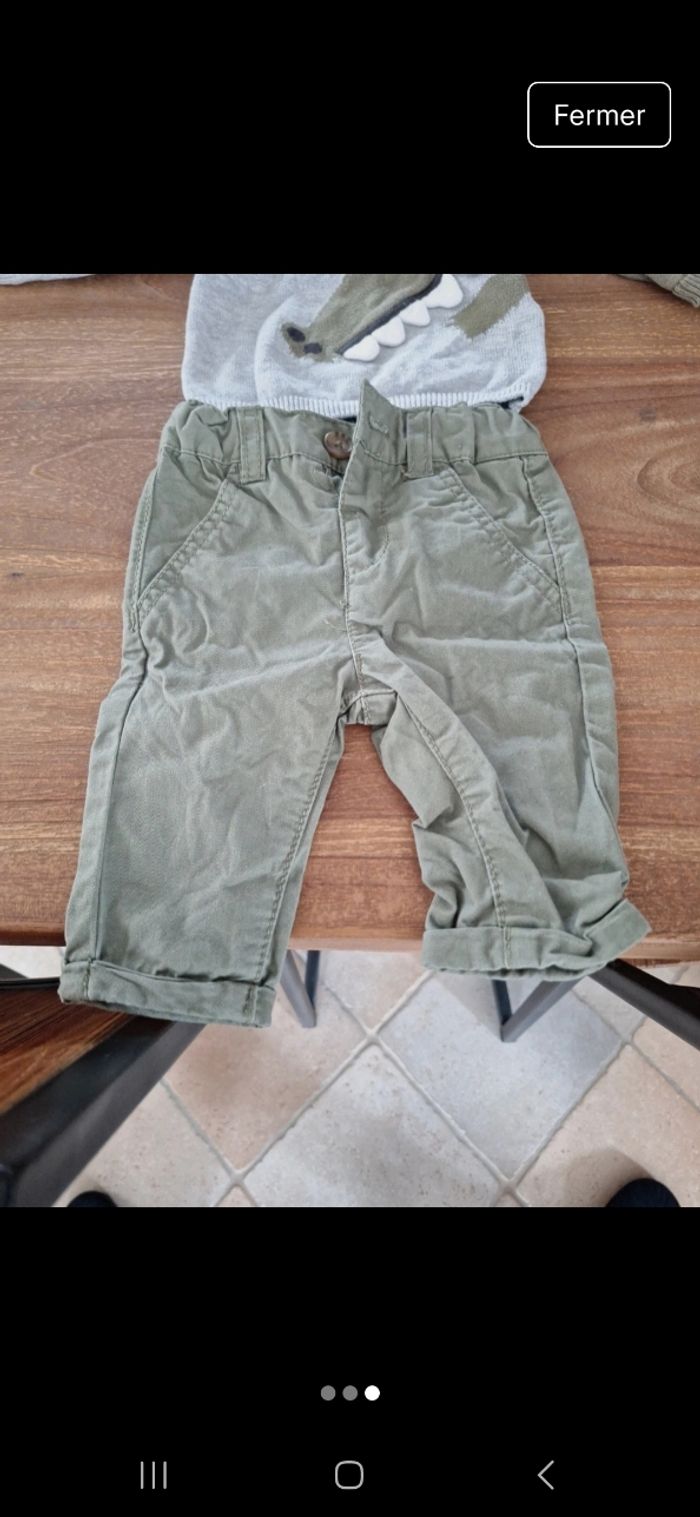 Ensemble pantalon + pull 1 mois - photo numéro 3