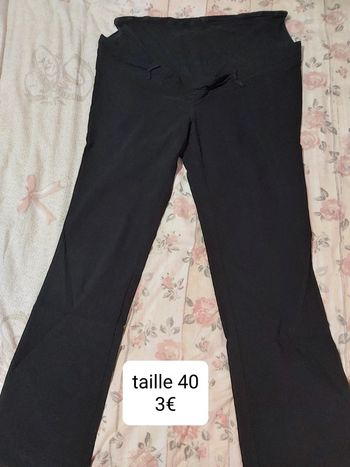 Pantalon stretch de grossesse noire taille 40