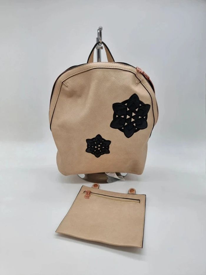 Desigual sac à dos réversible noir/beige Trip Madeira - photo numéro 8