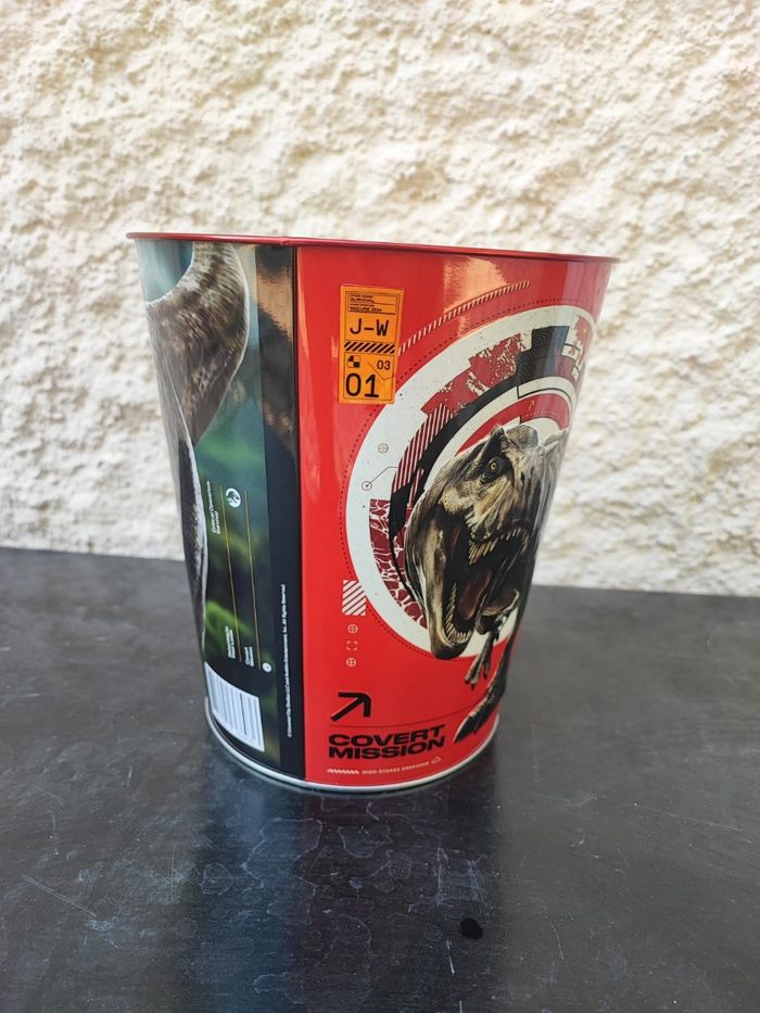 Seau a pop corn en métal Jurassic world rebirth neuf - photo numéro 2