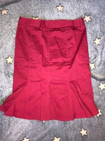 Jupe femme rouge bordeau taille L zara basics