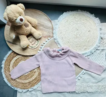 Blouse col claudine rose Vertbaudet 18M - 80cm