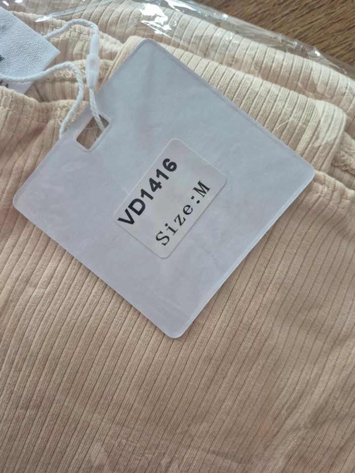 Robe Courte Femme Crème - photo numéro 3