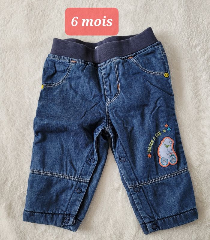 Jean doublé polaire "La compagnie des petits" - 6 mois