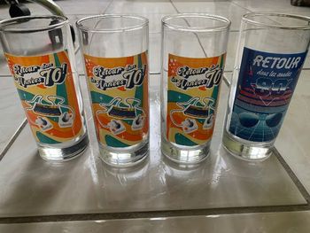 Lot de verres années 70 80