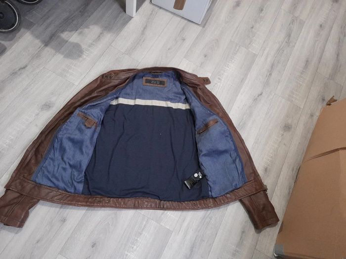 Veste en cuir marron - photo numéro 5