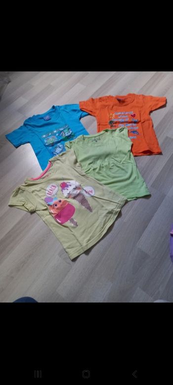 lot t-shirt 4ans