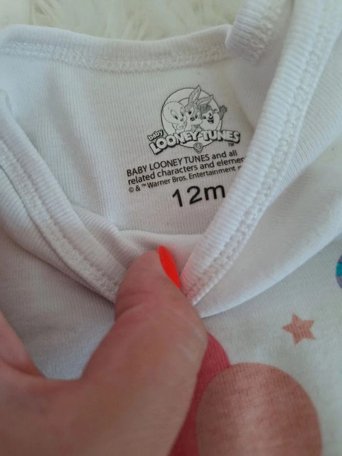 Lot bodies 12 mois Loney Tunes - photo numéro 5