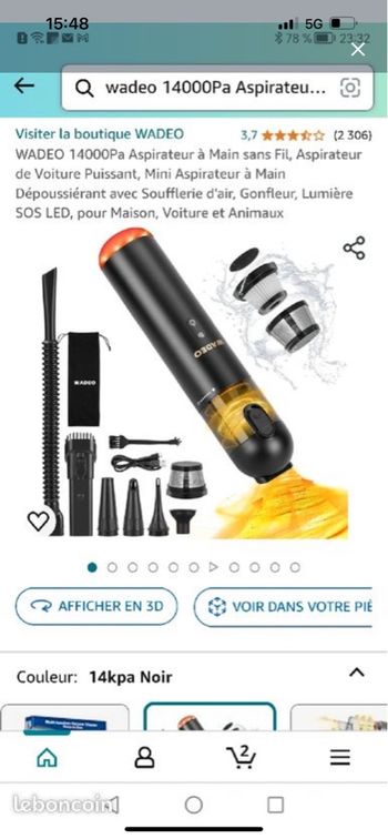 Aspirateur sans fil