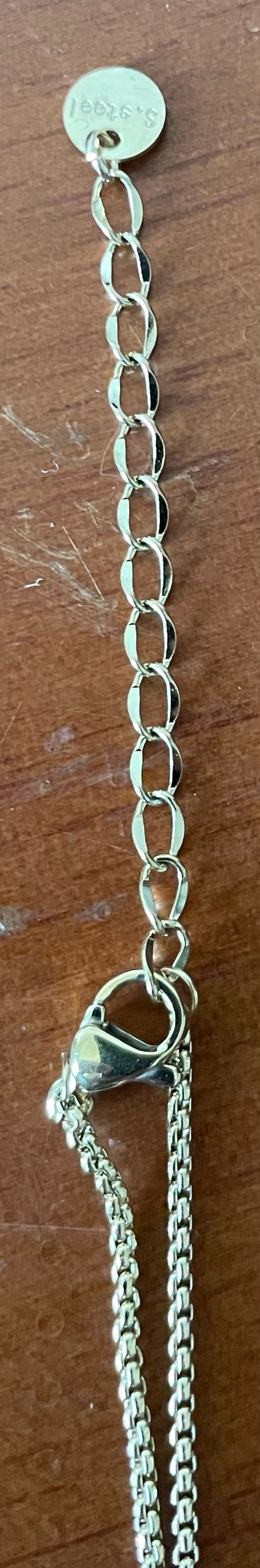 Collier double cœur ajustable - photo numéro 3