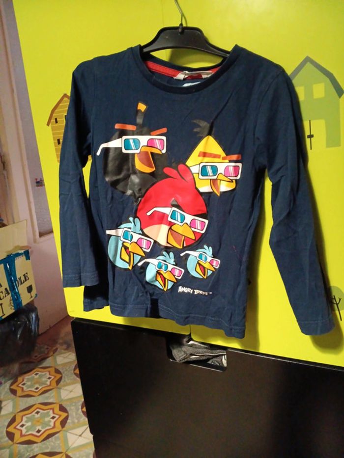 Tee-shirt angry birds 4 ans