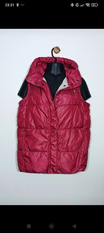Veste sans manches framboise okaidi taille 14ans 
