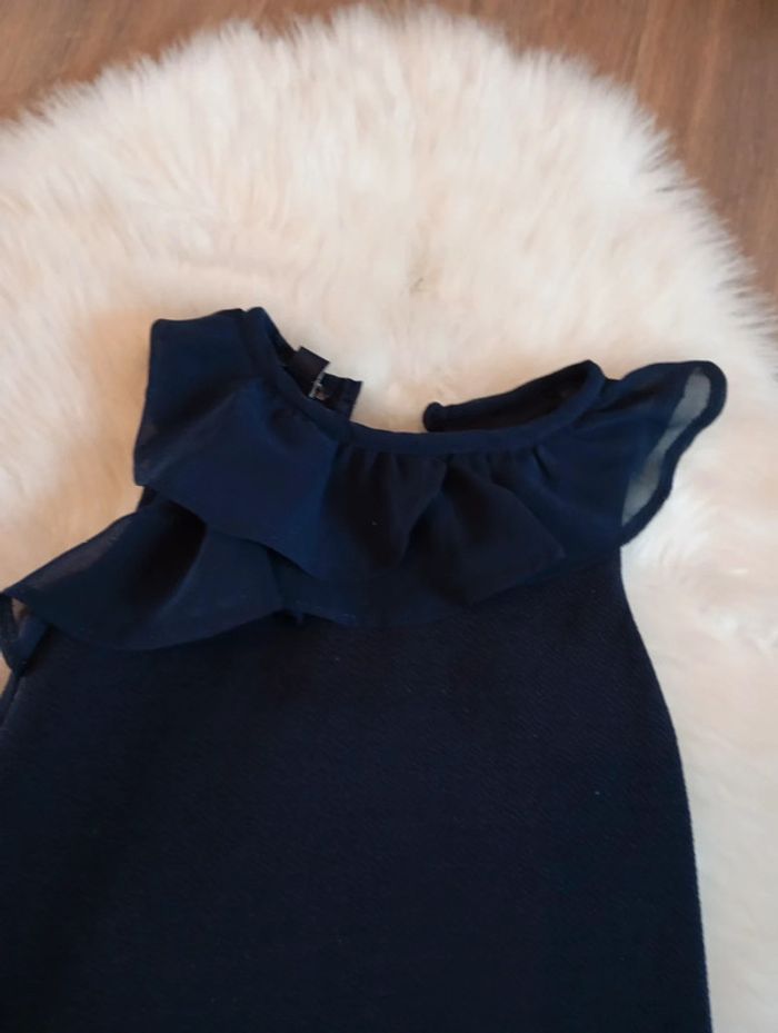 Kiabi 👗 petite robe fluide marine 2 ans idéale cérémonie - photo numéro 2