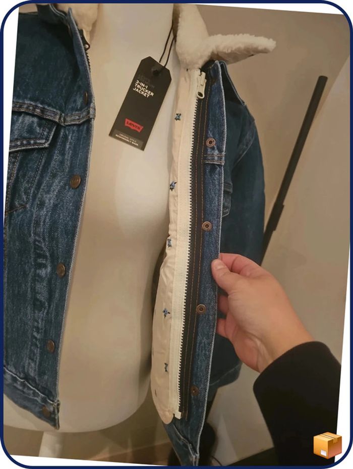 Veste en jean Levi's polyvalente xs femme - photo numéro 3