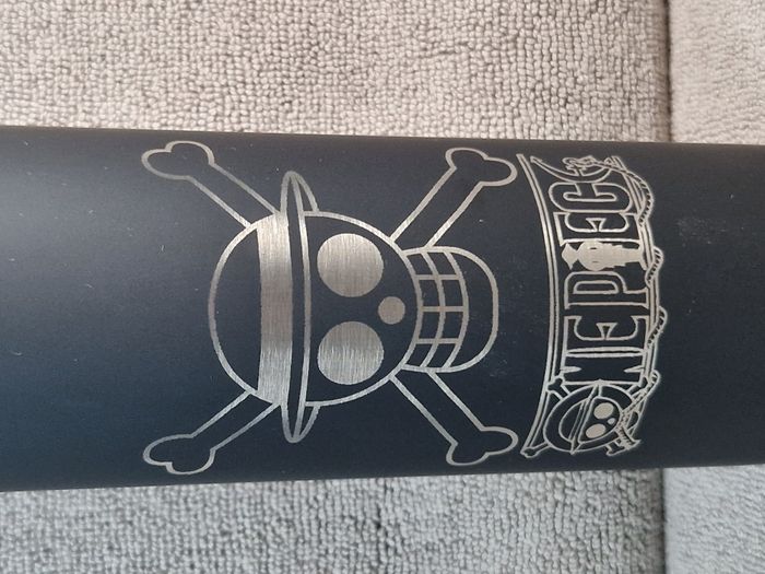 Gourde Isotherme 500ml Noir Avec Paille - Logo One Piece - photo numéro 2