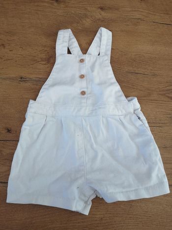 Salopette blanche Okaidi