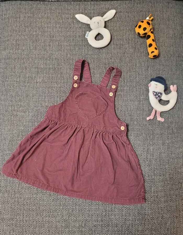 Robe fille velours côtelé 92 cm H&M - photo numéro 2