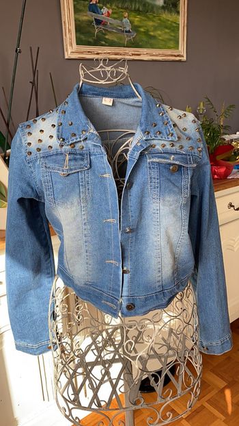 Veste en jean femme courte