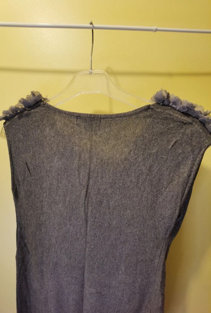 Tunique ou t-shirt long gris - photo numéro 8