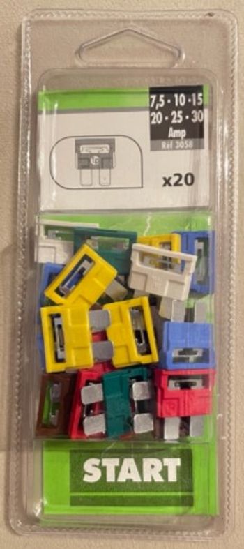 Assortiment 20 fusibles enfichables NEUF