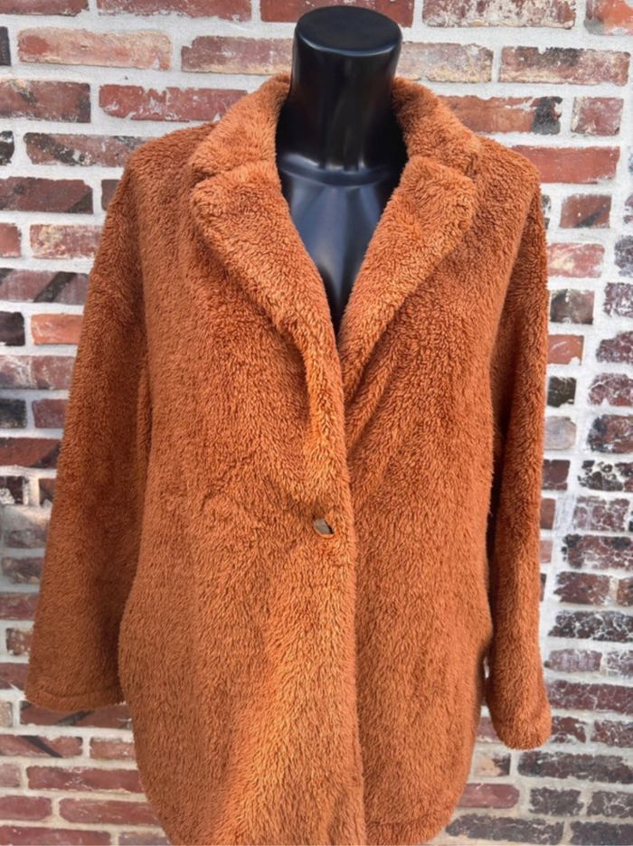 Manteau col à revers en flanelle T38 • SHEIN - photo numéro 4