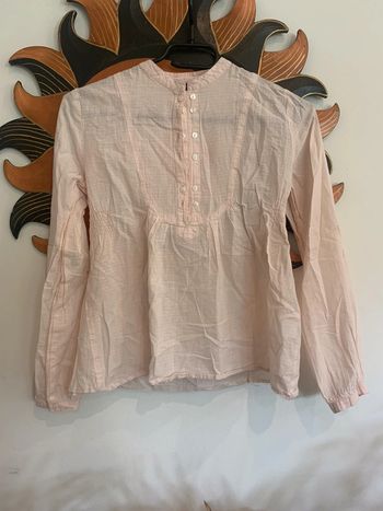 Blouse légère rose pâle