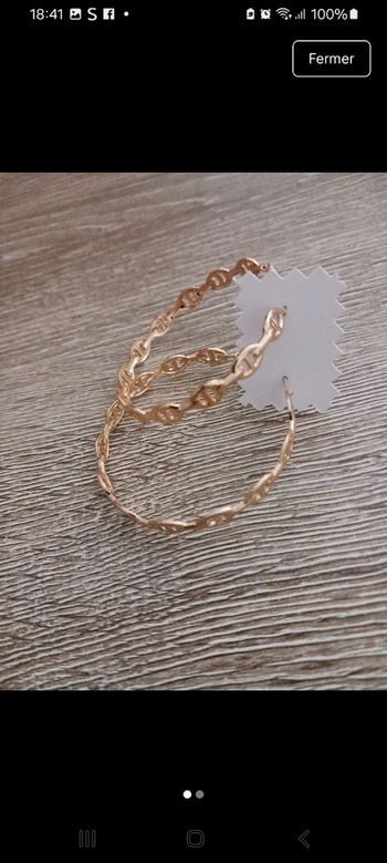 Boucles d'oreilles acier inoxydable 