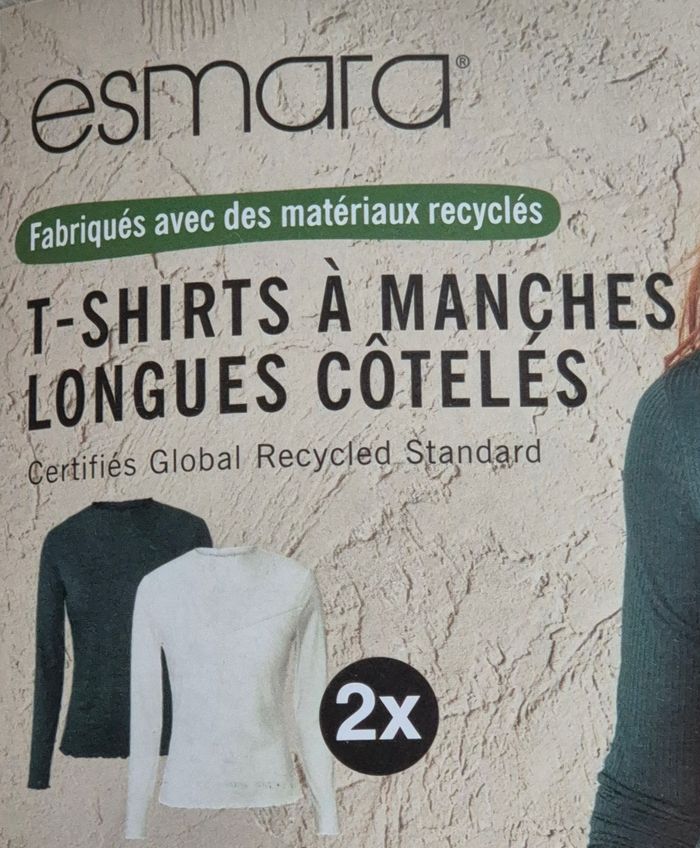 T-shirts à manches longues côtelés - photo numéro 3