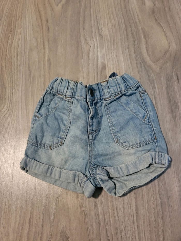 Short en jean tape à l'œil 18 mois fille