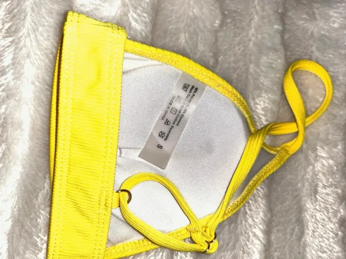 Maillot de bain 2 pièces jaune - photo numéro 3