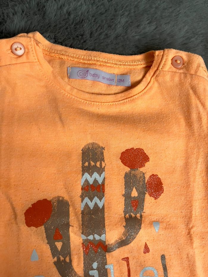 Gémo 12m t shirt pantacourt ceinture - photo numéro 4