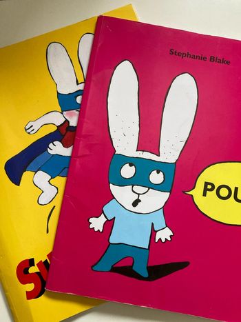 Lot 2 livres Simon le lapin