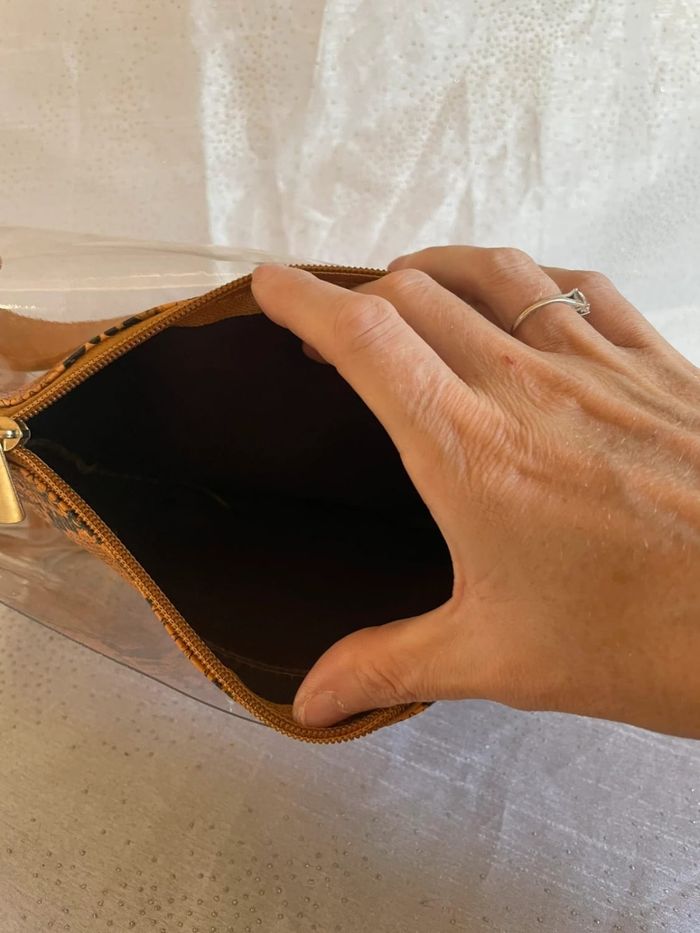 Sac transparent motif python – avec bandoulière amovible - photo numéro 4