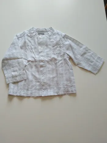 chemise à carreaux verbaudet col mao garcon 12 mois
