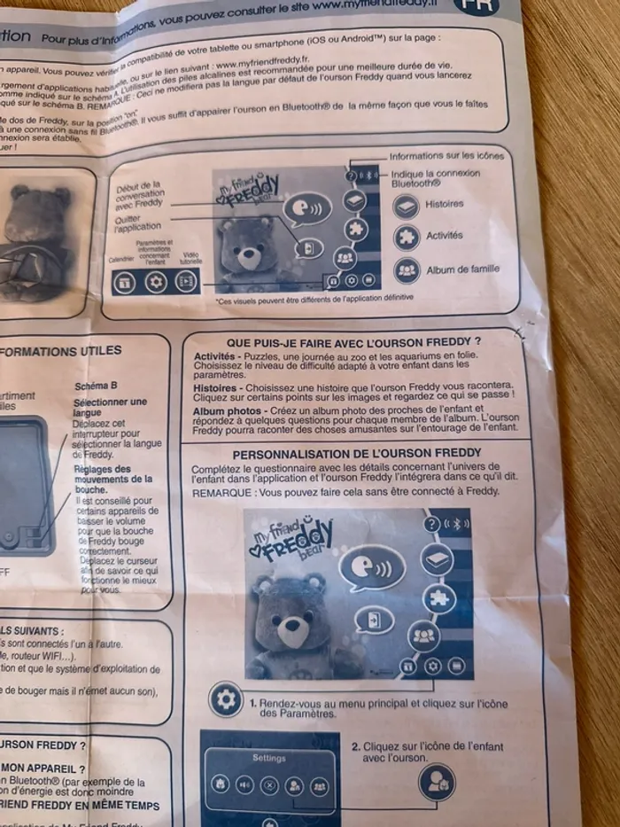 Ourson interactif “My Friend Freddy Bear” Très bon état – Connecté tablette - photo numéro 7
