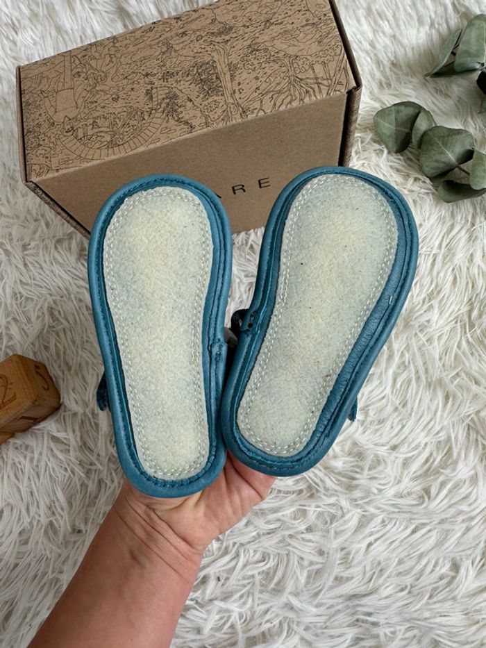 Paire de sandales Lazare taille 21 coloris bleu vert - photo numéro 5